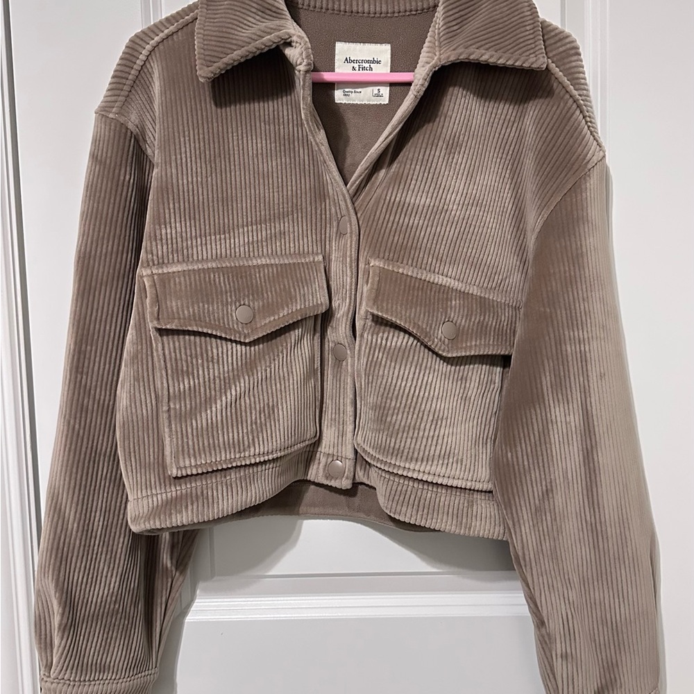 Abercrombie & Fitch Brown Corduroy Utility Jacket